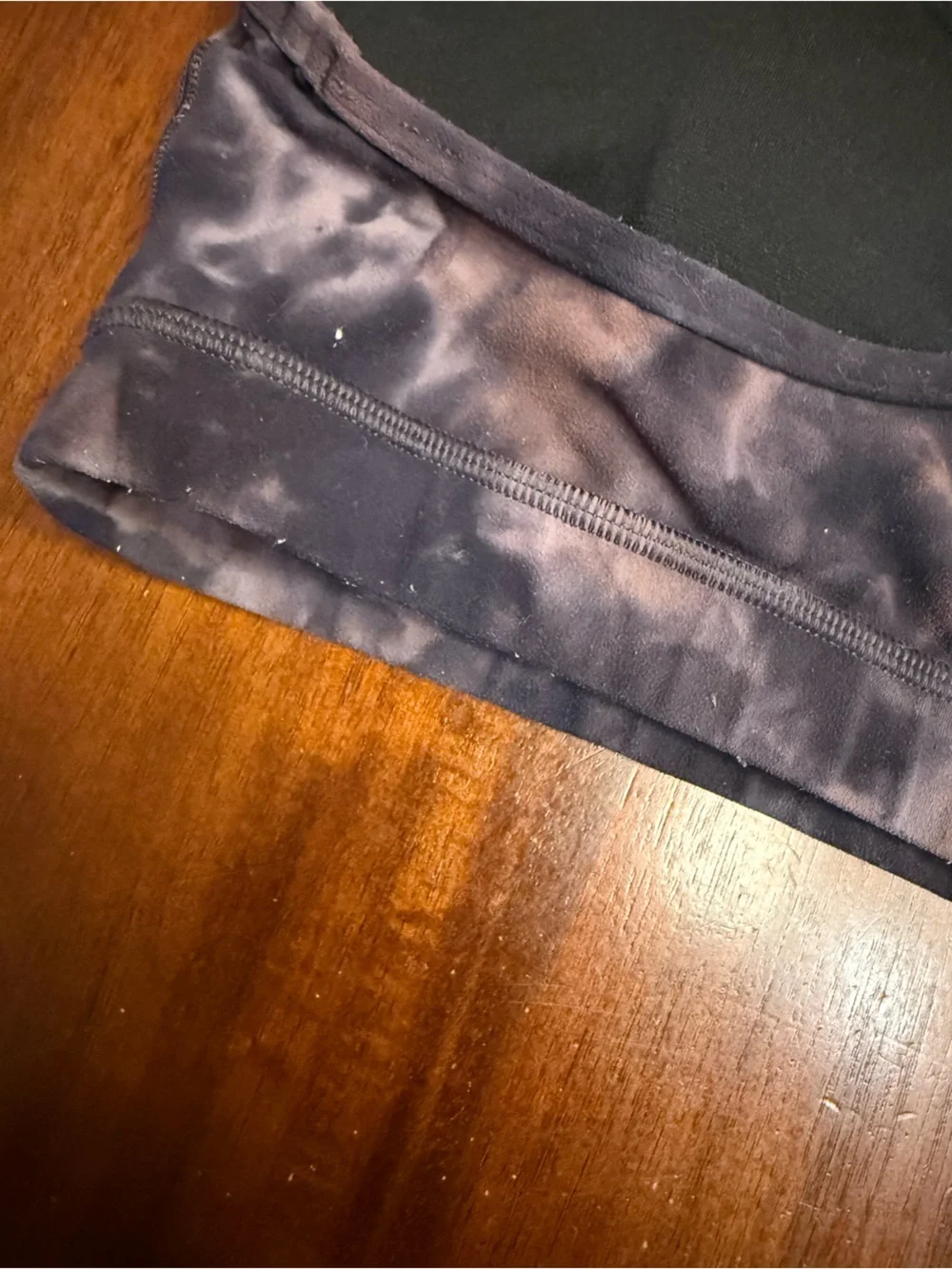 Lululemon Flow Y Bra Nulu Diamond Dye Graphite Grey Pink